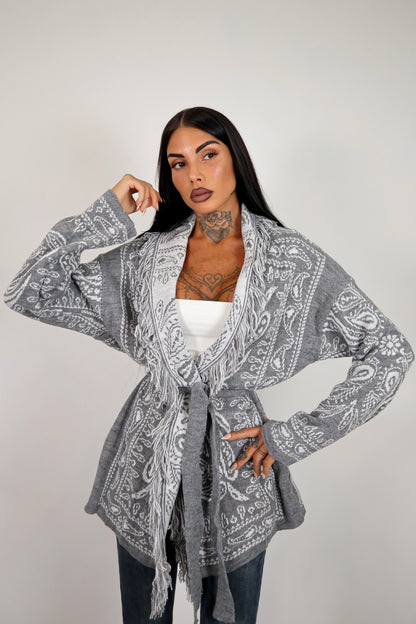 Cardigan Perù - Grigio