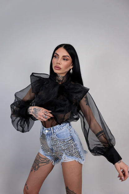 Shorts denim Borchie