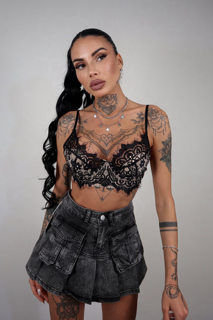 Bralette Fleur - Nero