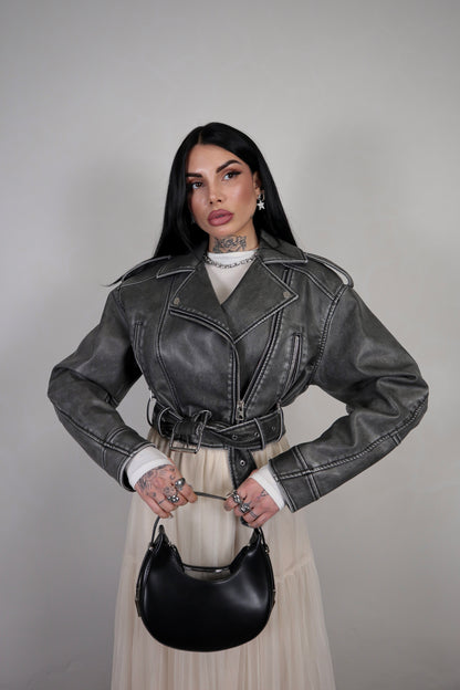 Giacca Ecopelle Biker