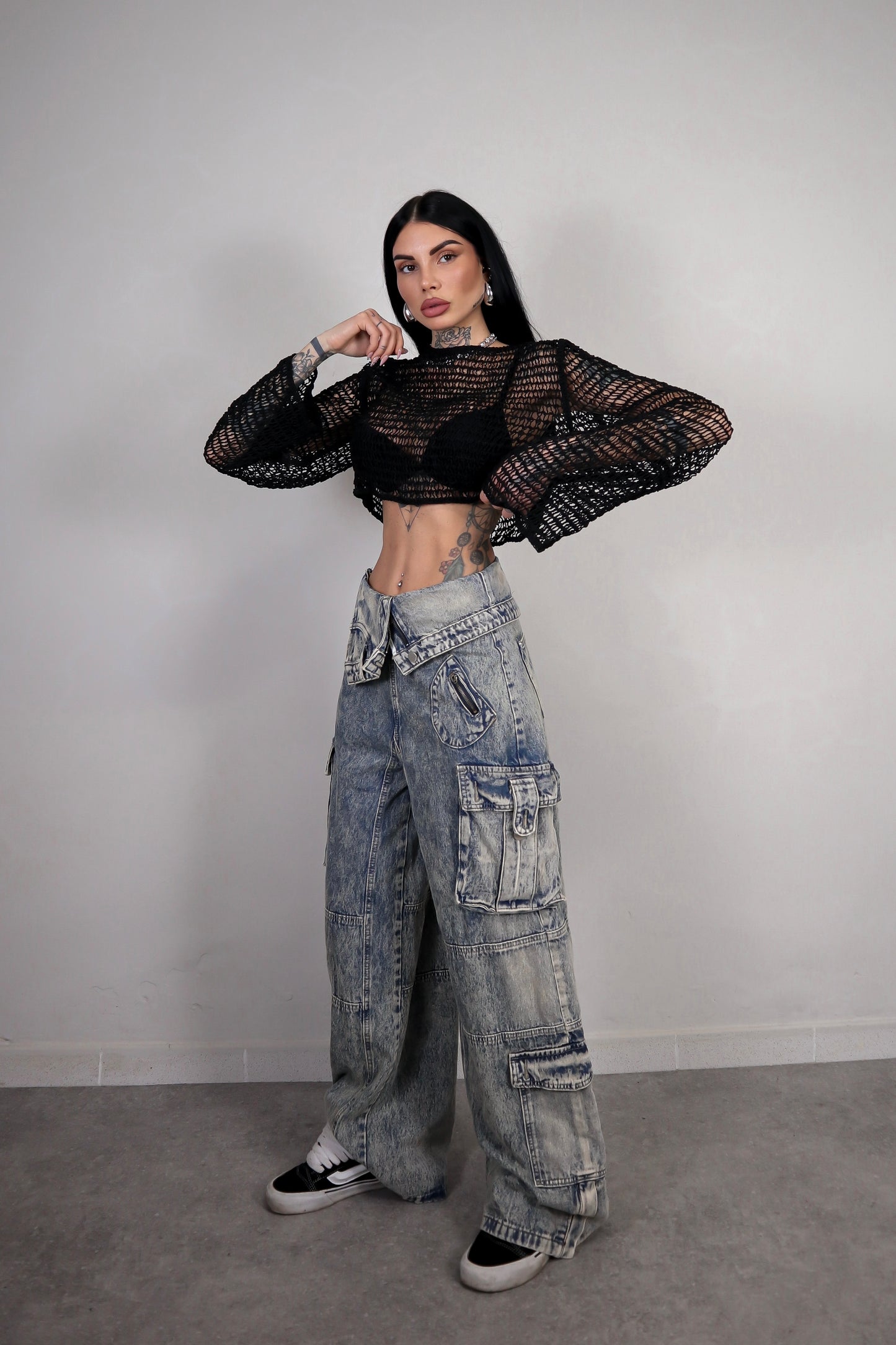 Jeans Cargo Risvolto