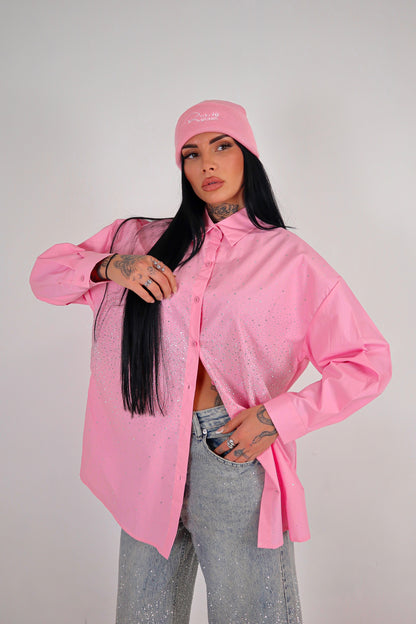 Camicia Strass - Rosa