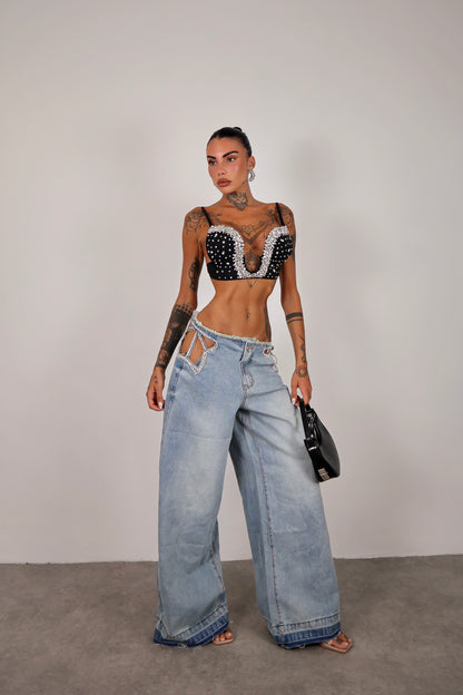 Jeans cut out Star