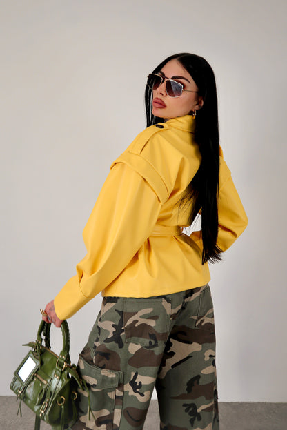 Giacca Ecopelle Mirabel - Giallo
