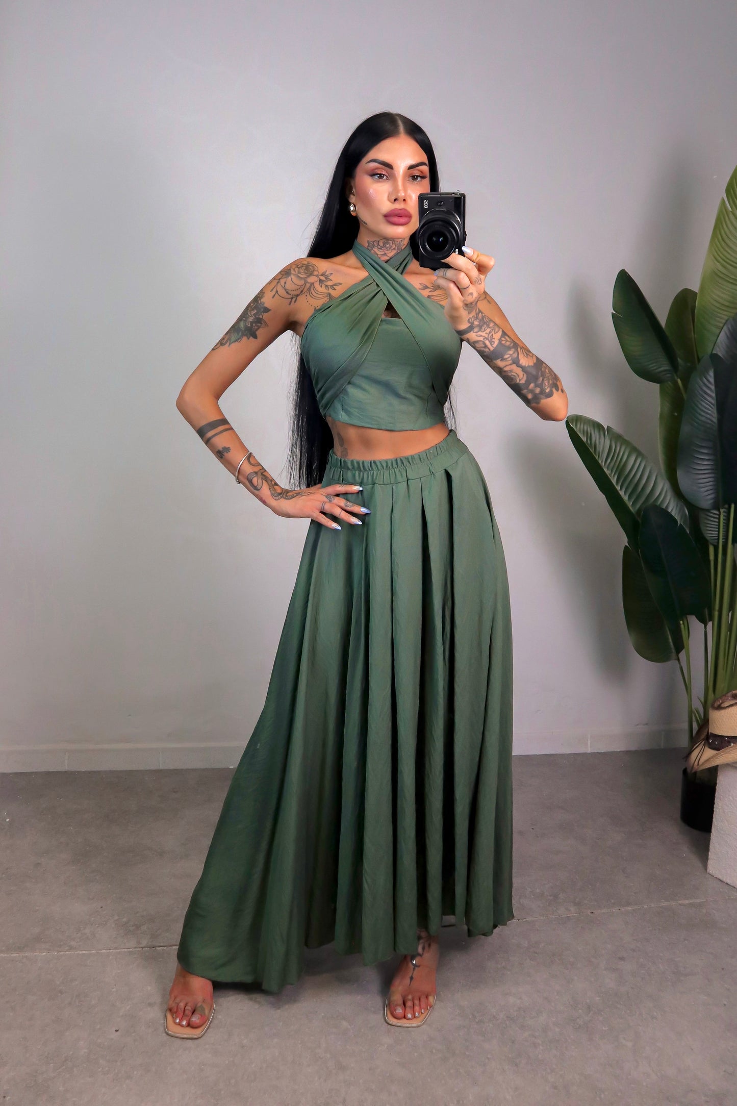 Completo Habibi - Verde Militare