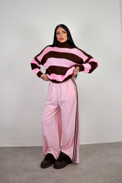 Maglione Nadine - Rosa/Marrone