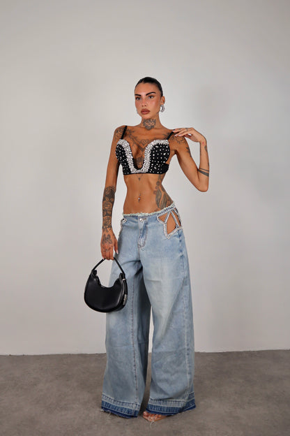 Jeans cut out Star