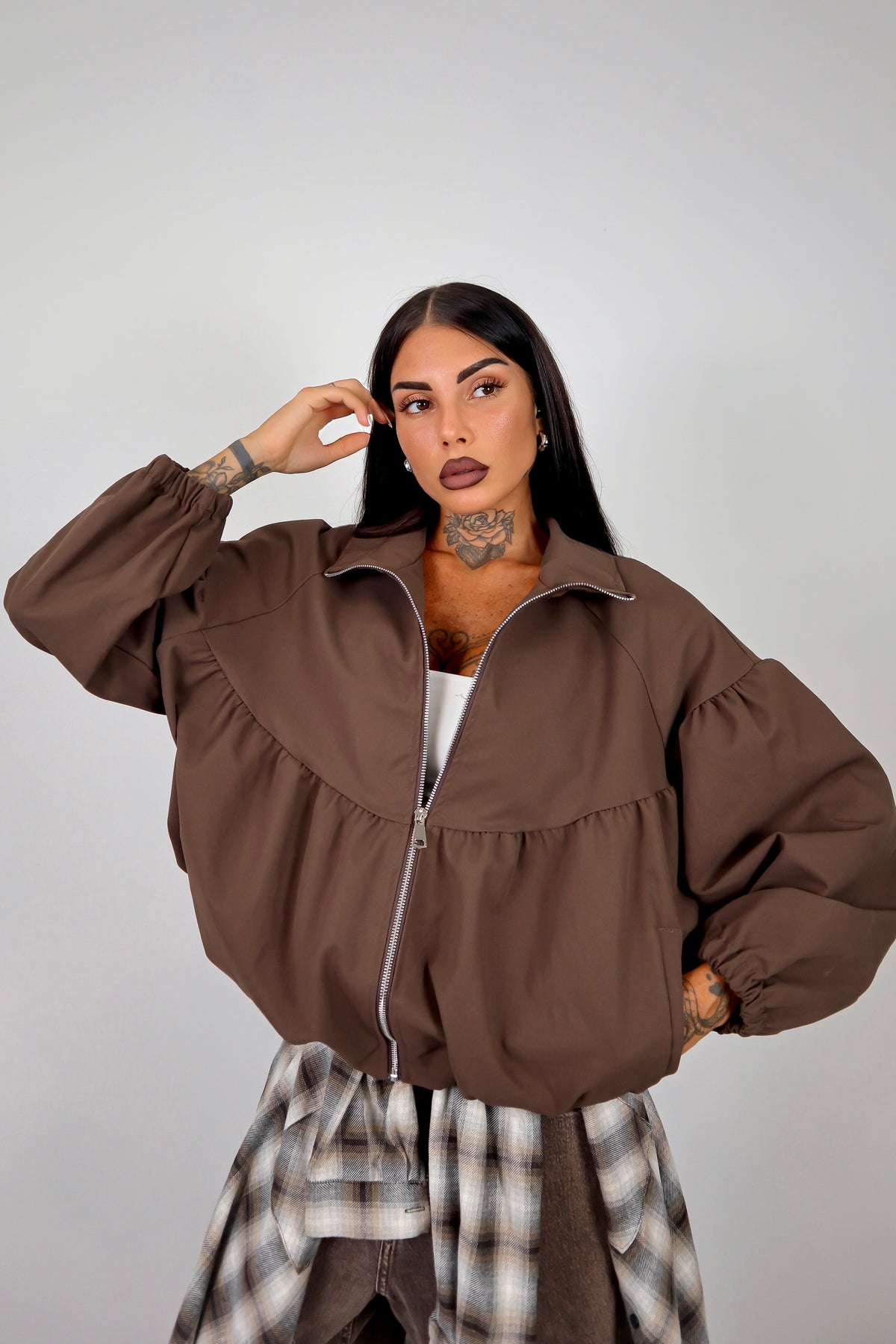 Bomber Balloon Justine - Marrone