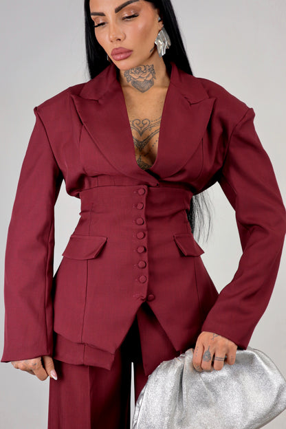 Tailleur Corsetto - Bordeaux