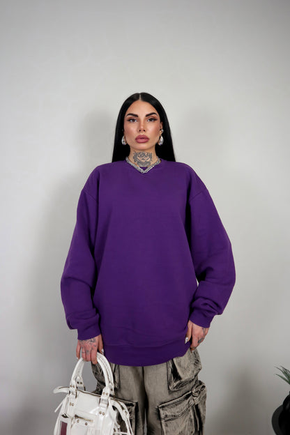 Felpa Unisex Oversize - Viola