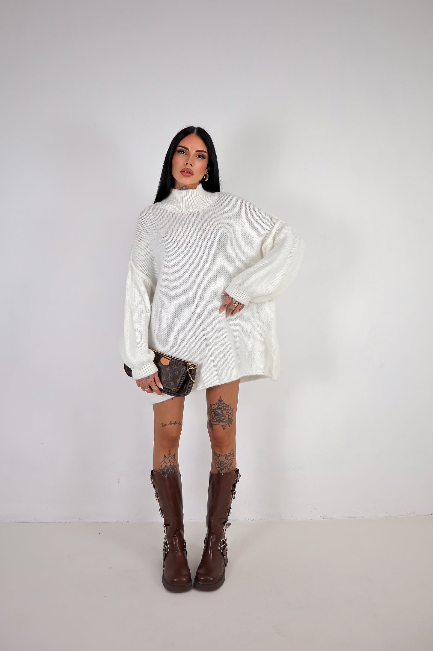 Maxi Maglione Ruby - Bianco