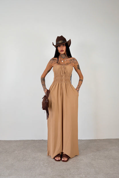 Tuta intera Alessia - Camel