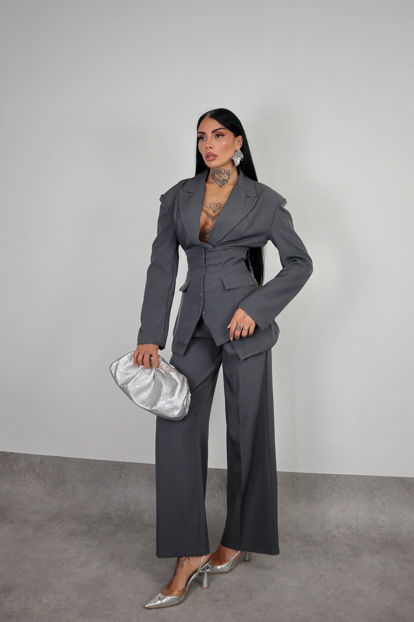 Tailleur Corsetto - Grigio