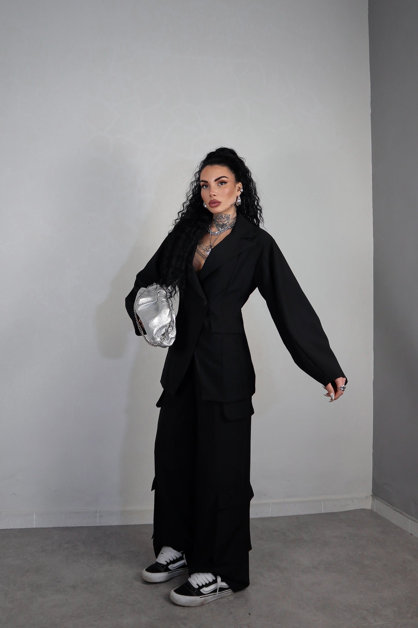 Tailleur Cargo - Nero