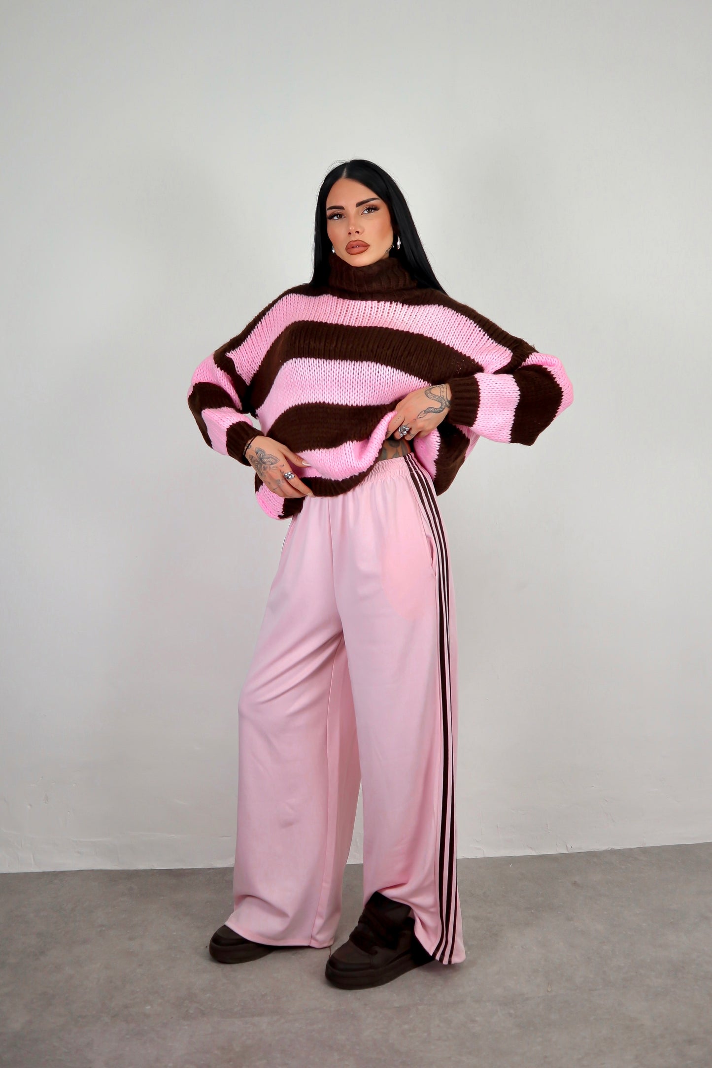 Pantalone Adi - Rosa/Marrone