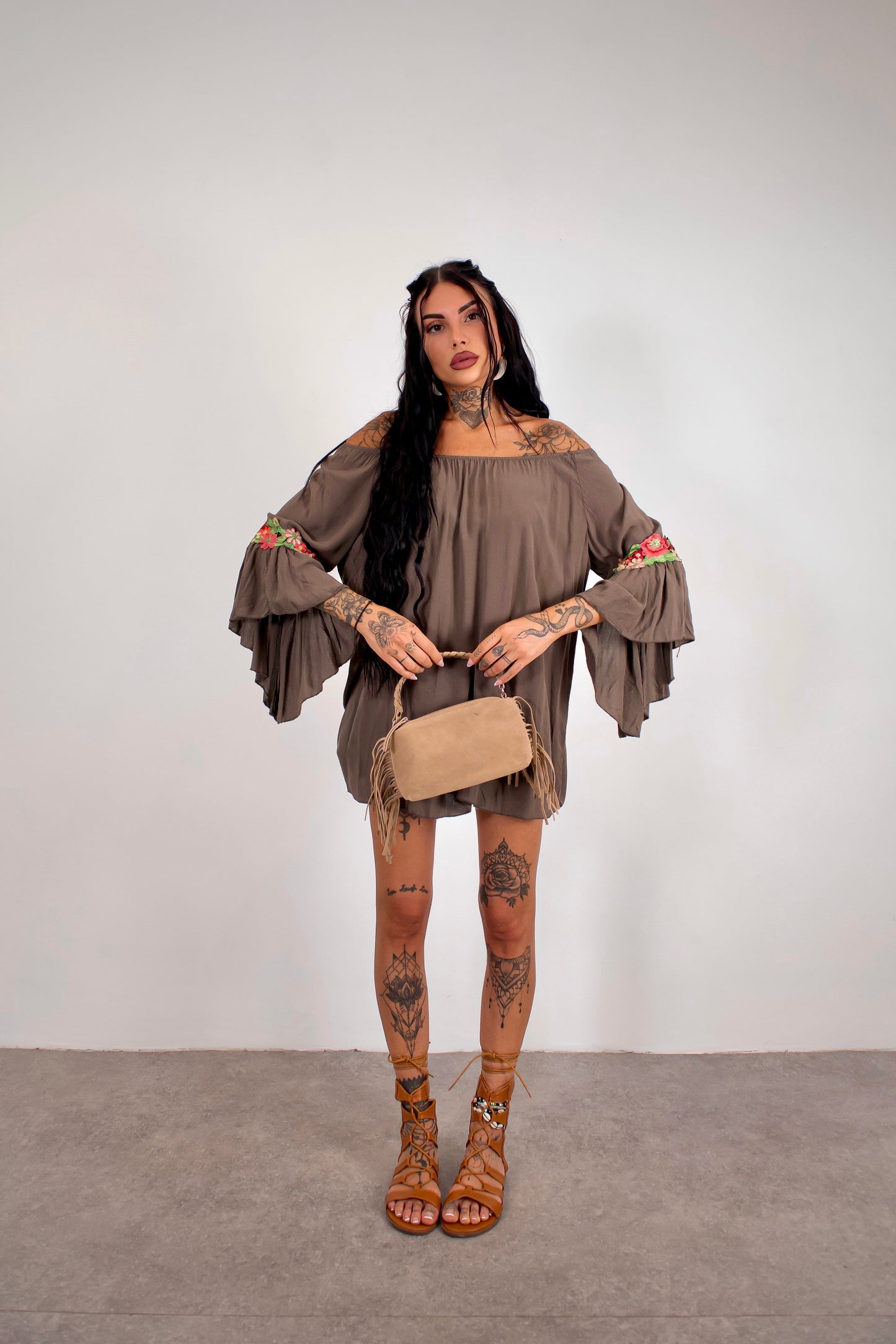 Blusa Violetta - Marrone