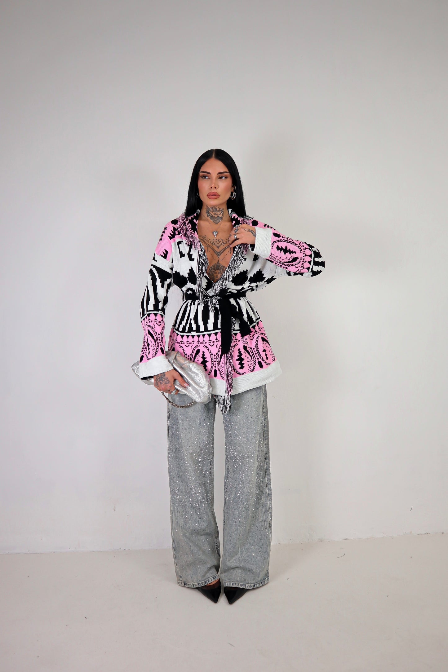 Cardigan Perù - Rosa