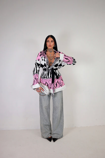 Cardigan Perù - Rosa