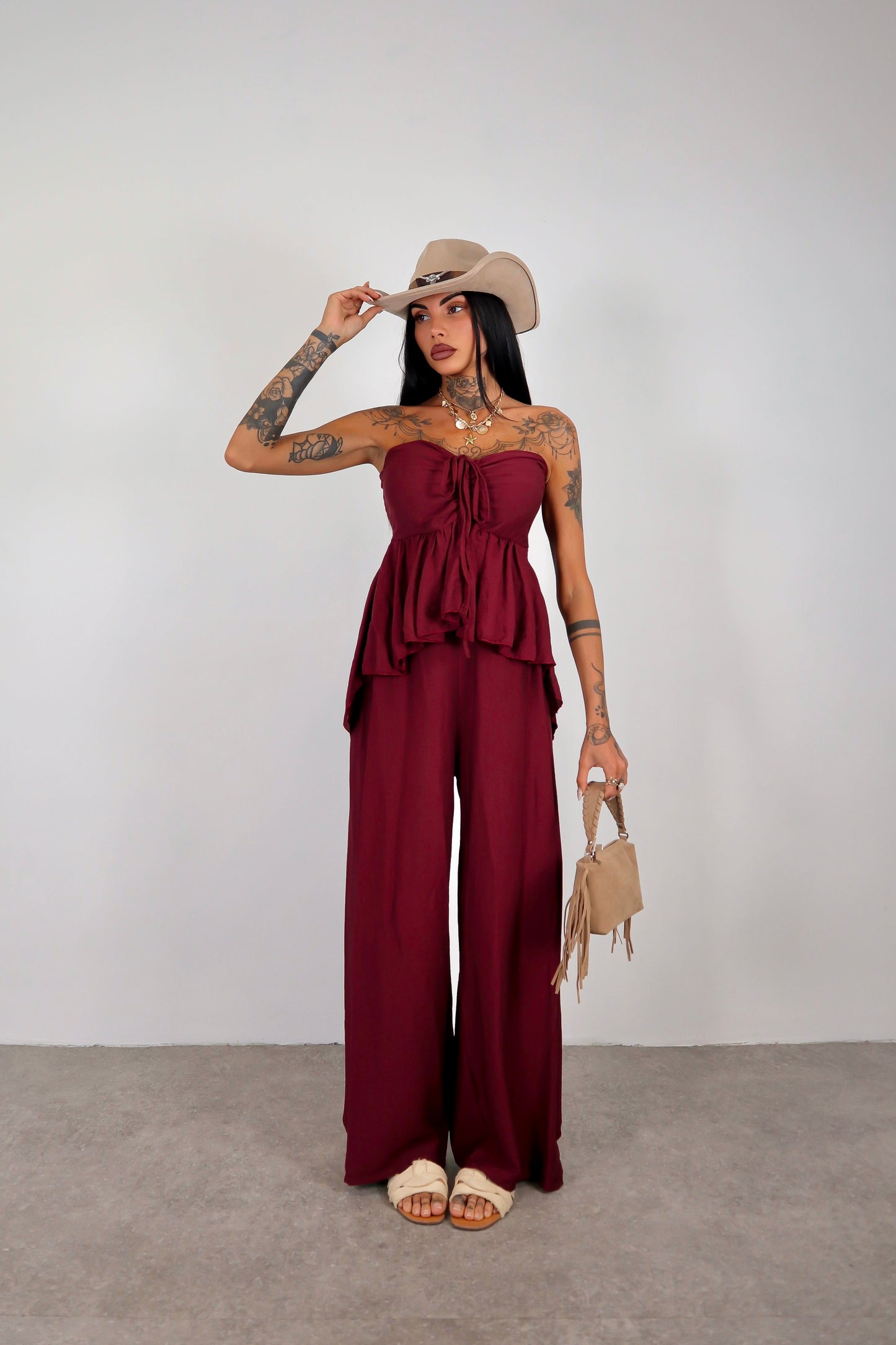 Tuta intera Noelle - Bordeaux