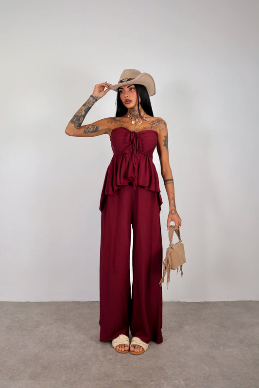 Tuta intera Noelle - Bordeaux