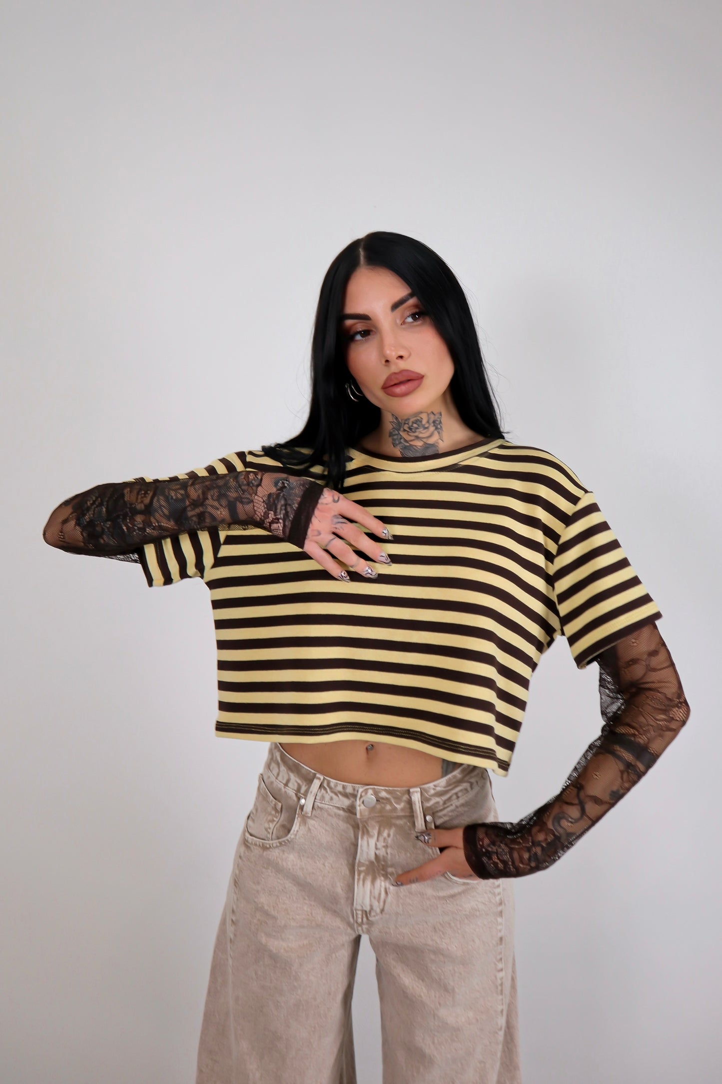 Maglia Mariya - Giallo/Marrone