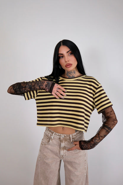 Maglia Mariya - Giallo/Marrone