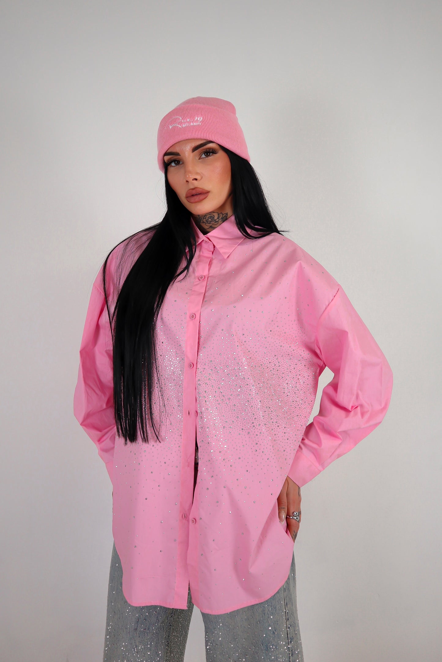 Camicia Strass - Rosa
