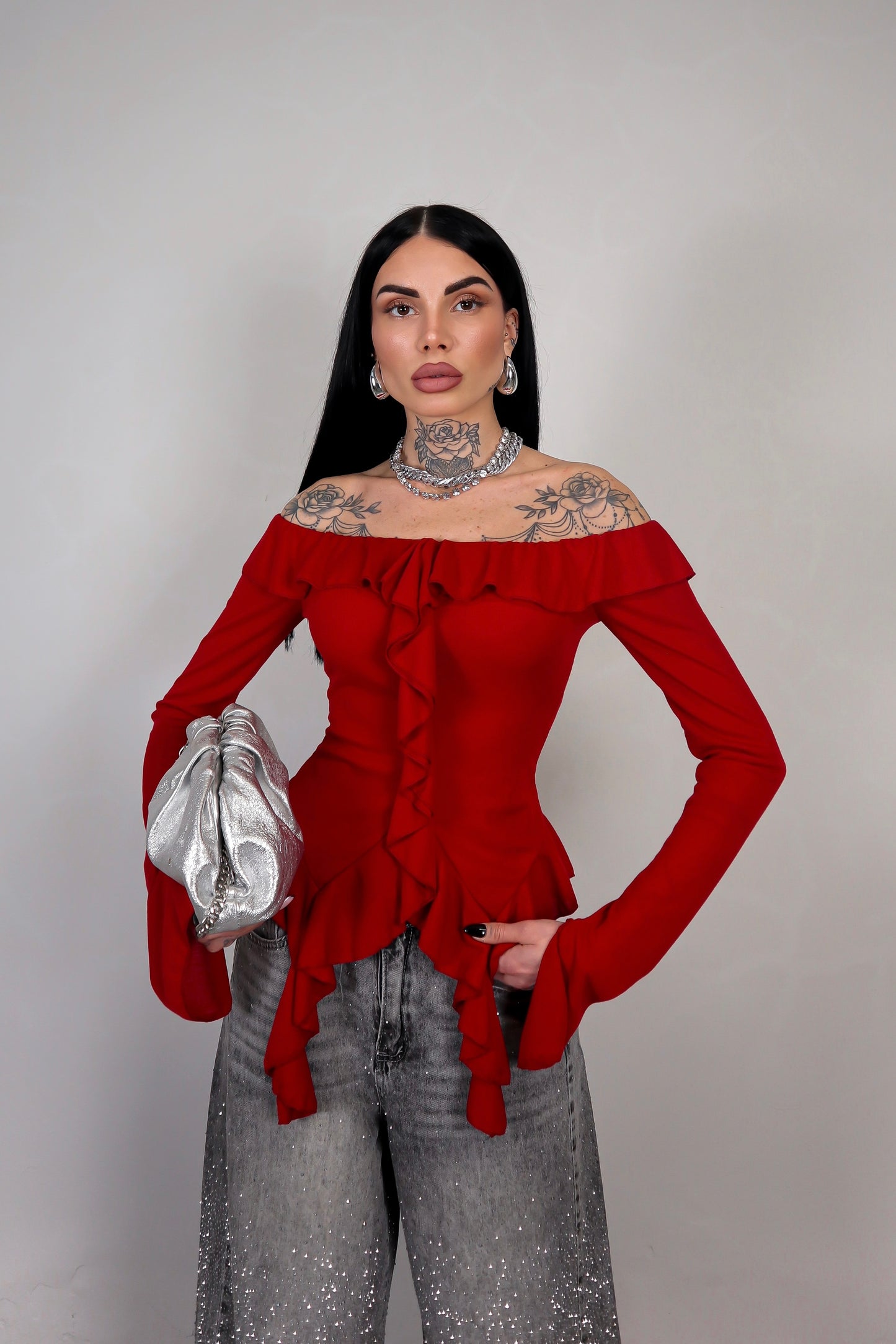 Maglia Juliet - Rosso Bordeaux