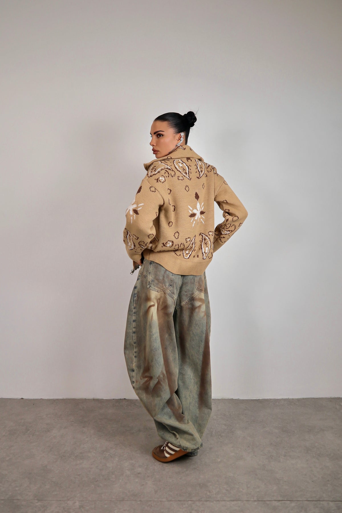 Cardigan Bandana - Beige