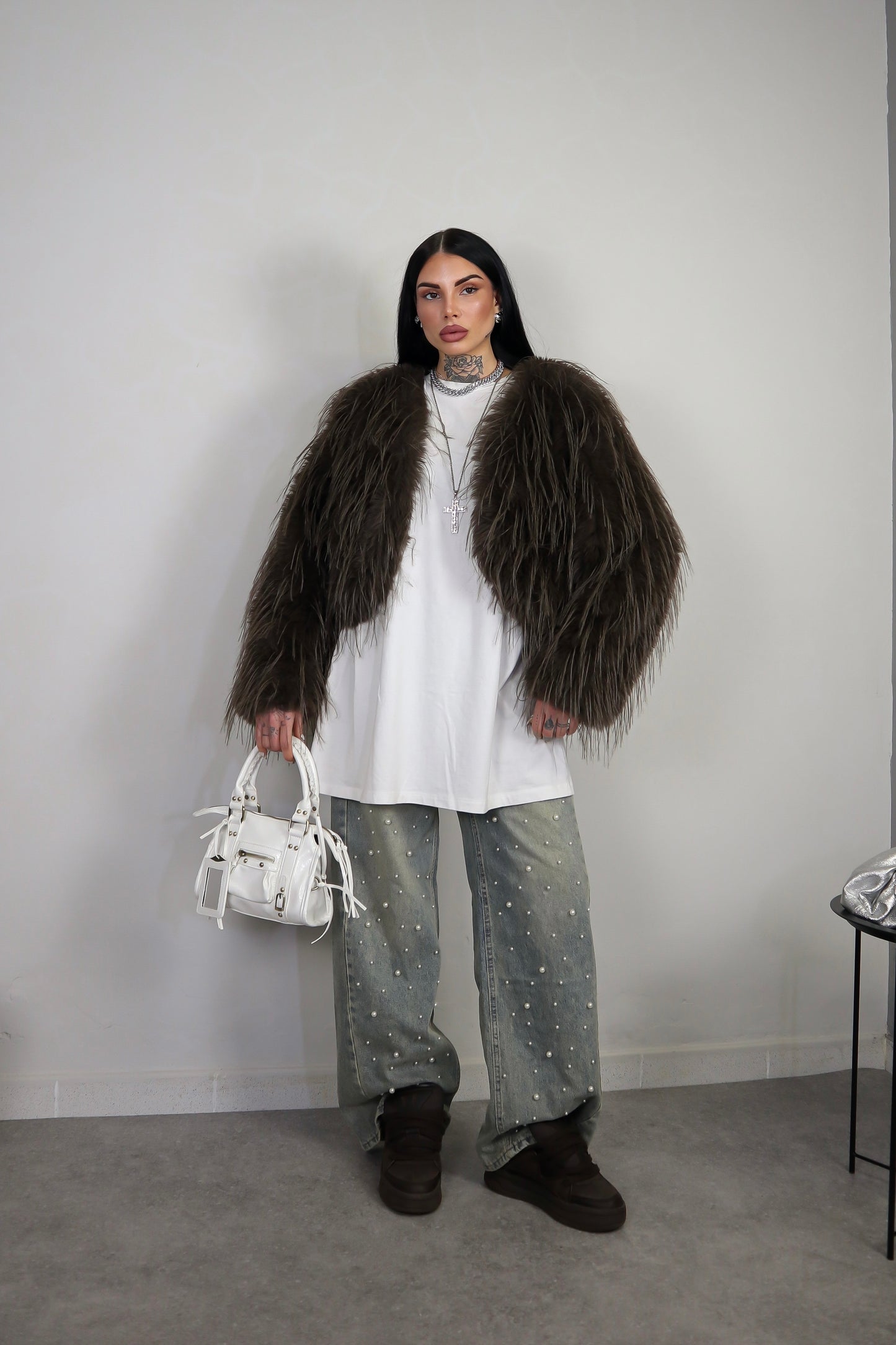 Pelliccia Fluffy - Marrone