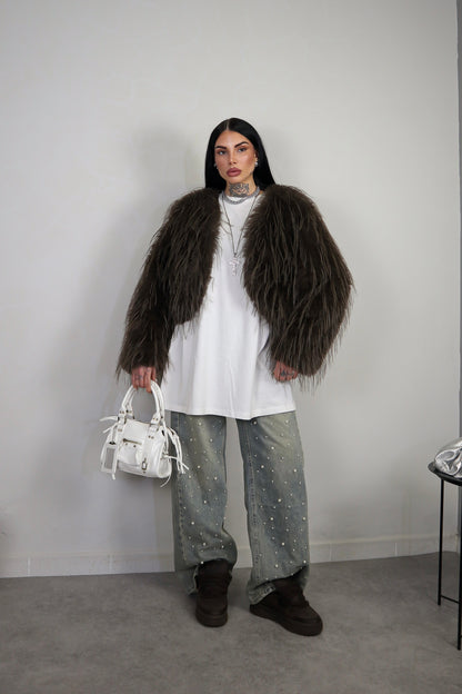 Pelliccia Fluffy - Marrone