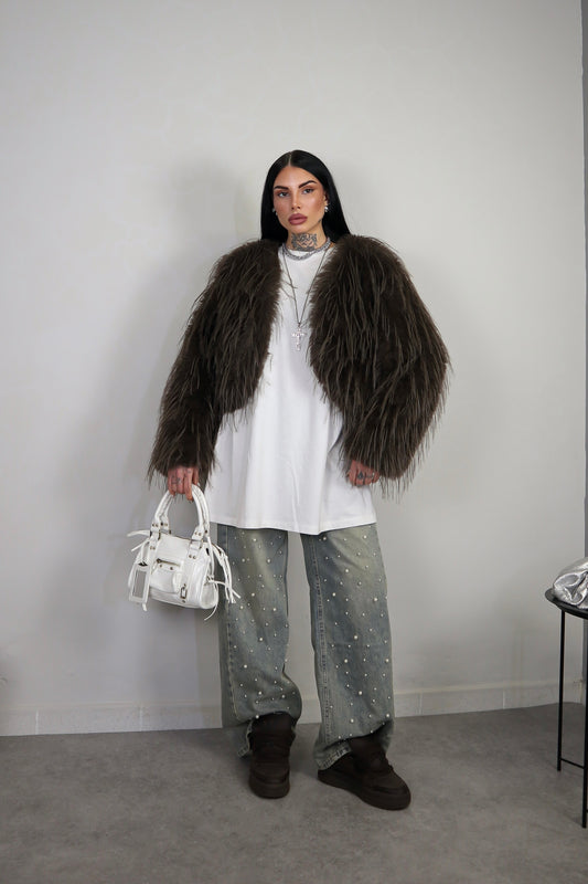Pelliccia Fluffy - Marrone