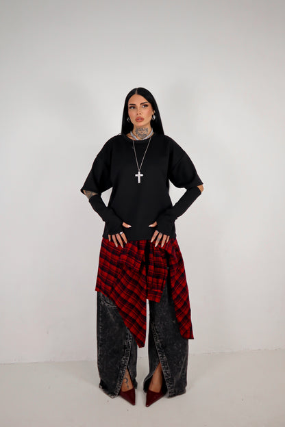Maglia Cut - Nero