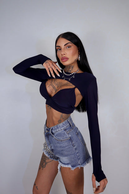 Top Slay - Blu navy