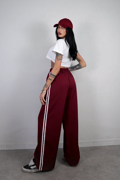 Pantalone Stripes - Bordeaux