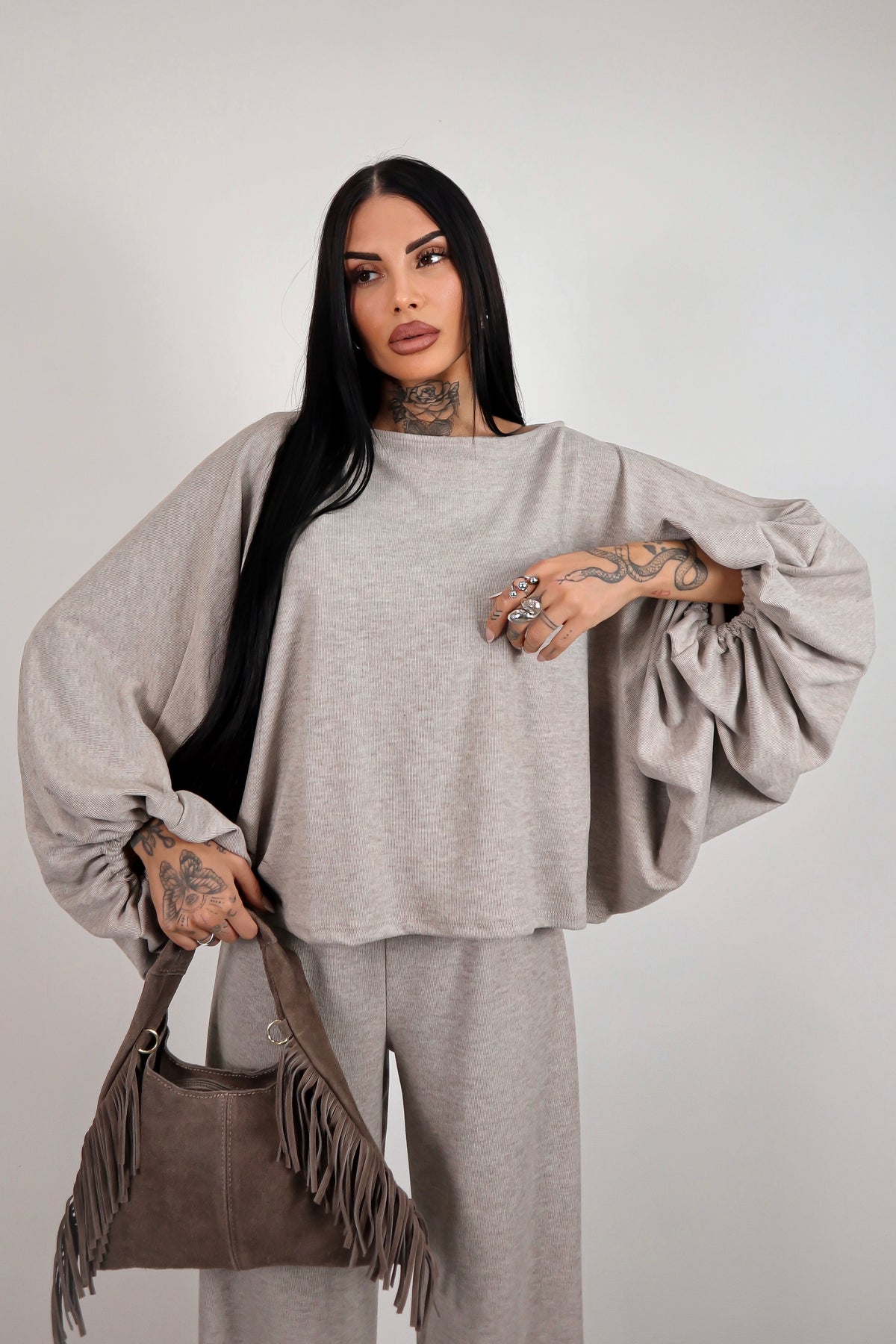 Completo in maglia Isadora -  Sabbia