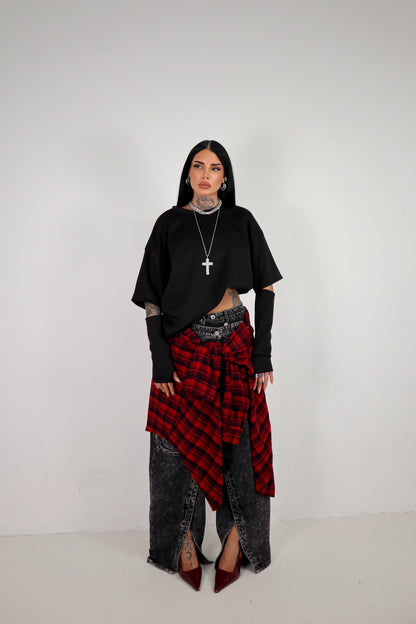 Maglia Cut - Nero