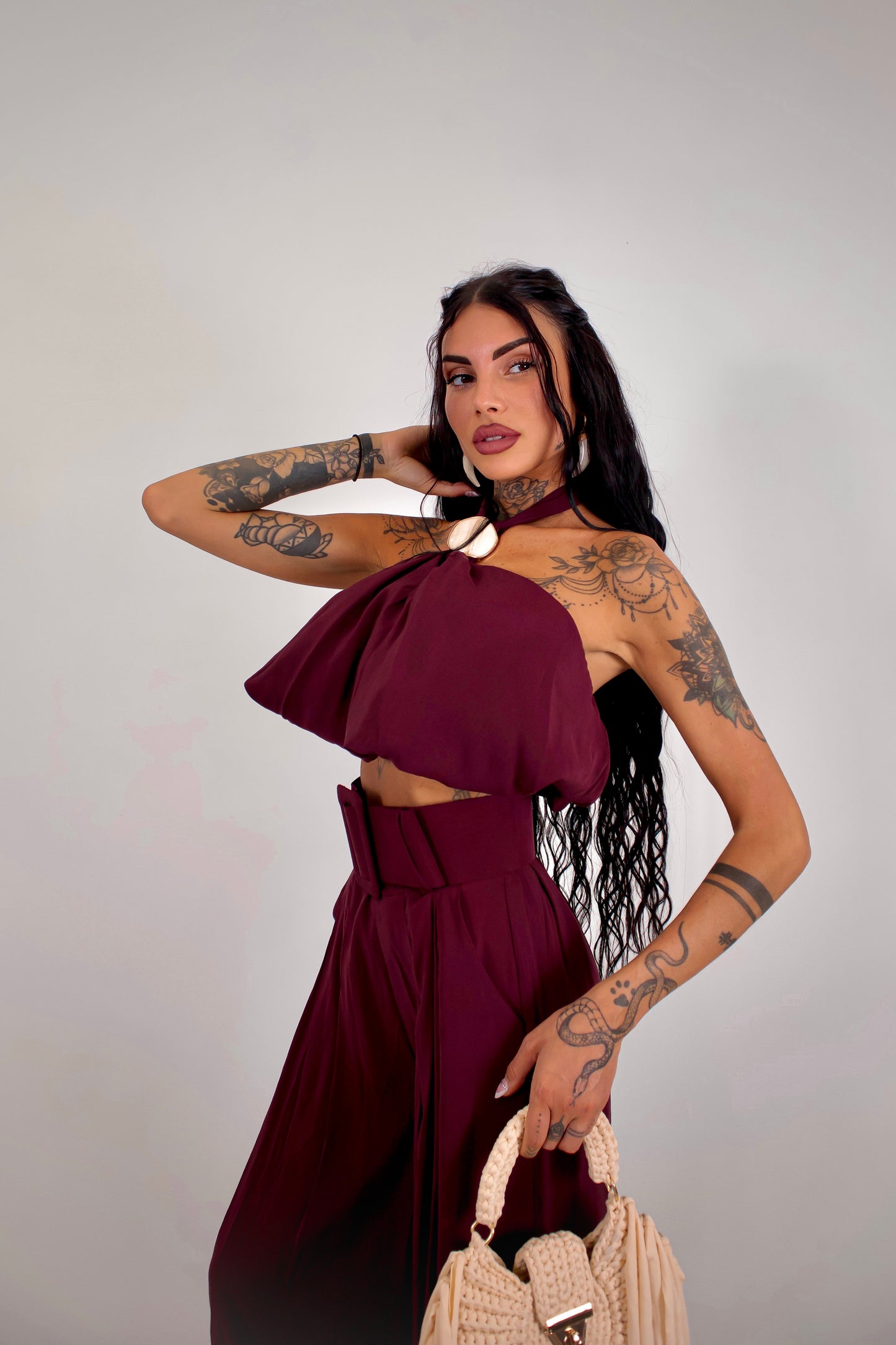 Completo Tasnim - Burgundy