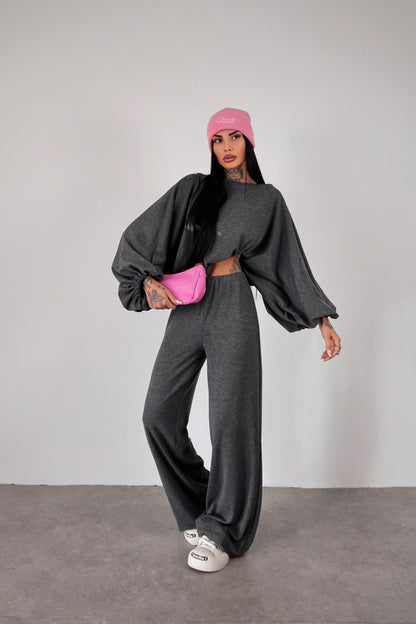 Completo in maglia Isadora - Grigio Piombo