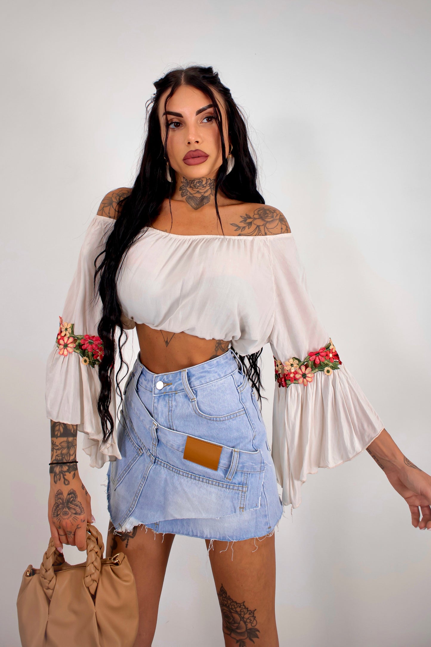 Blusa Violetta - Beige