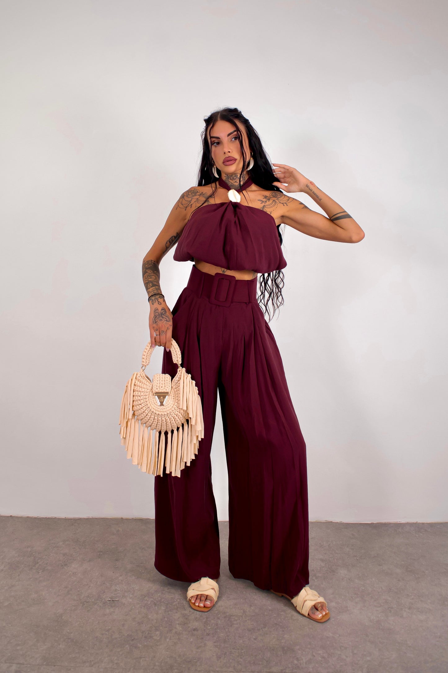Completo Tasnim - Burgundy
