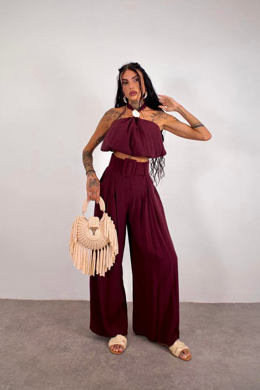 Completo Tasnim - Burgundy