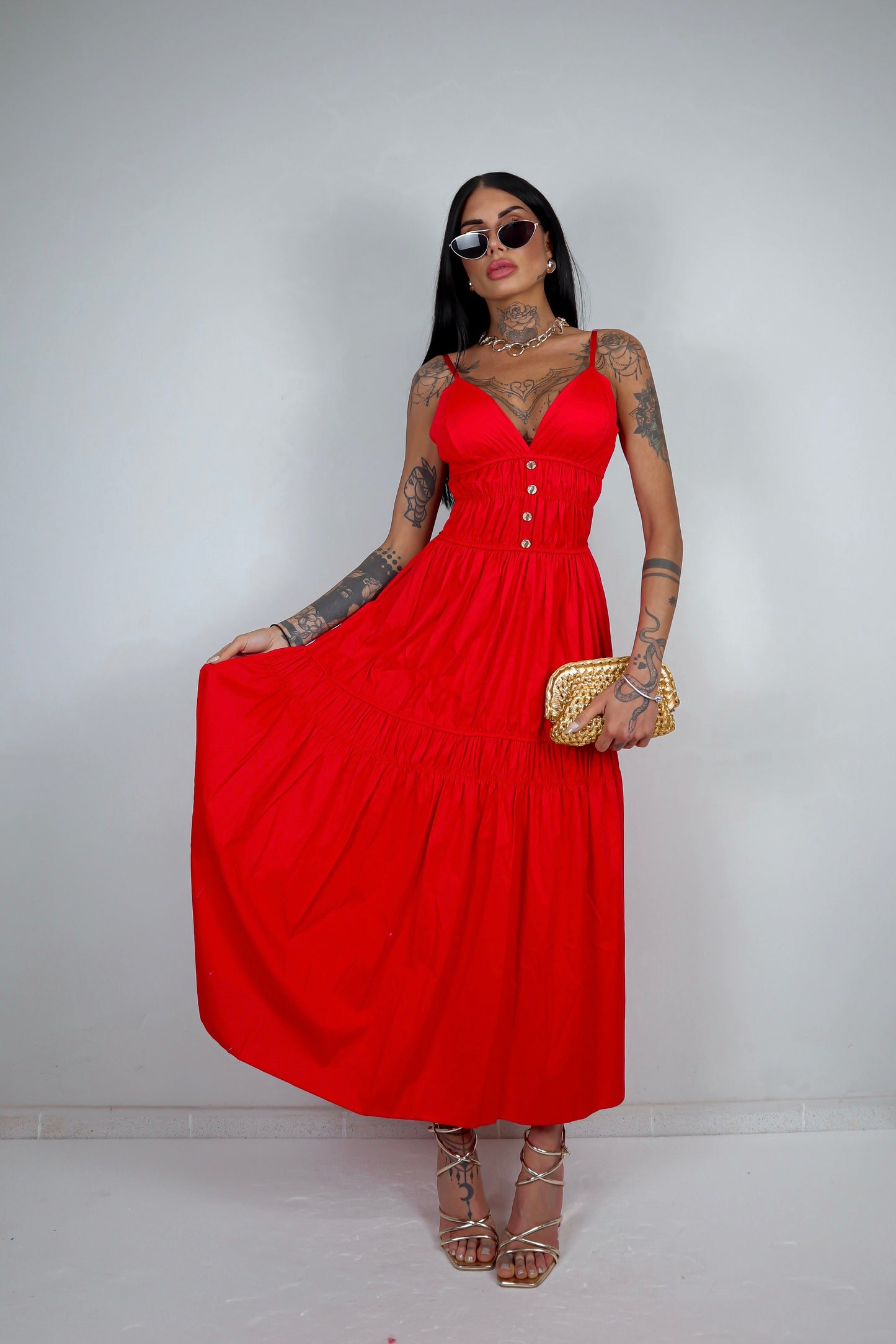 Abito Clara - Rosso
