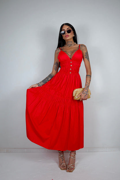 Abito Clara - Rosso