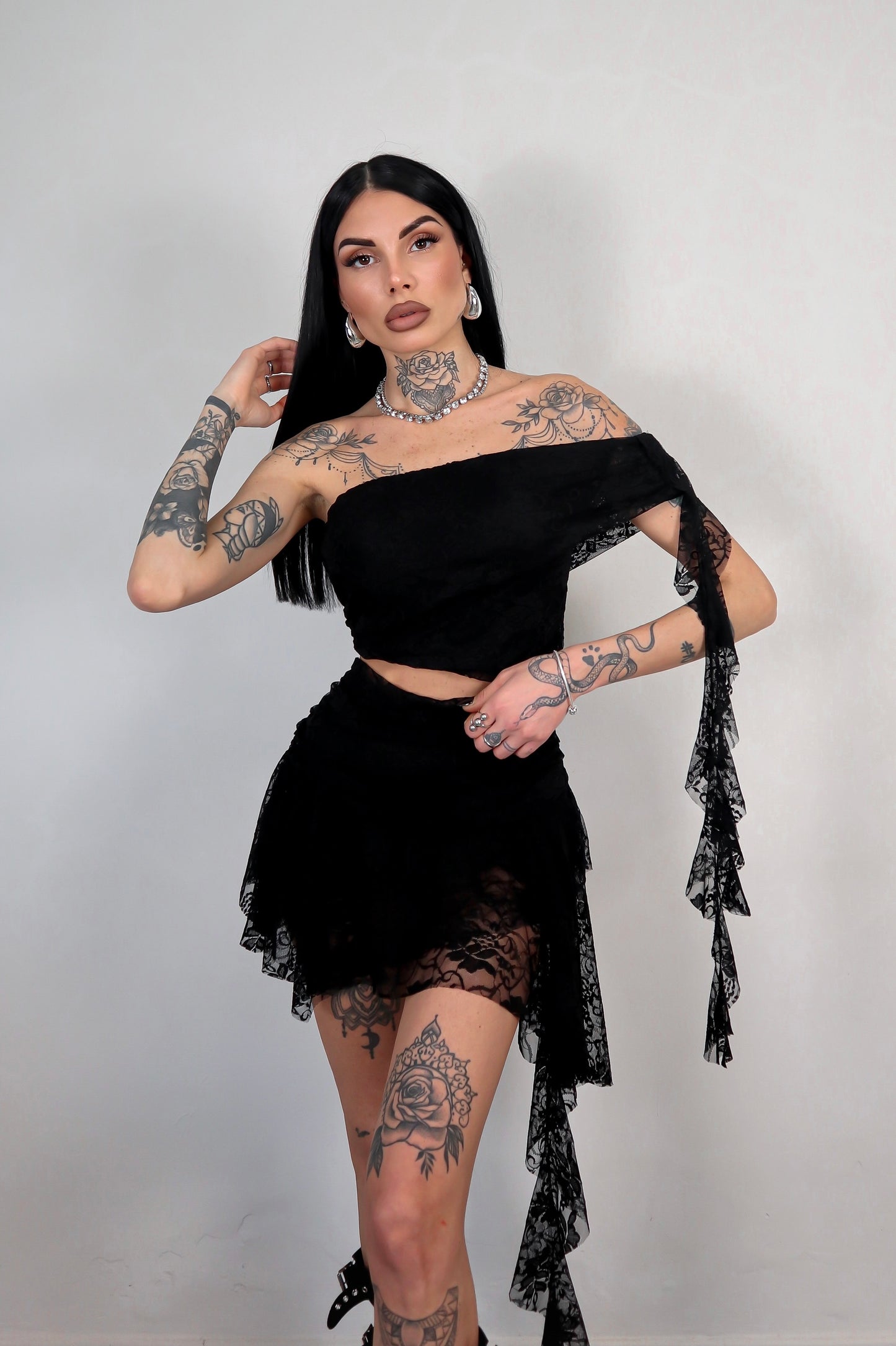Completo in pizzo Elodie