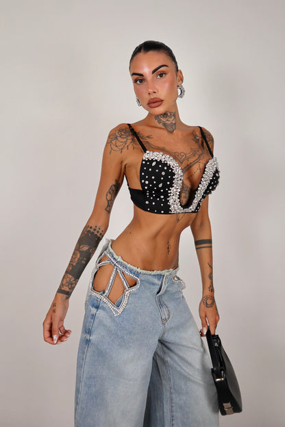 Jeans cut out Star