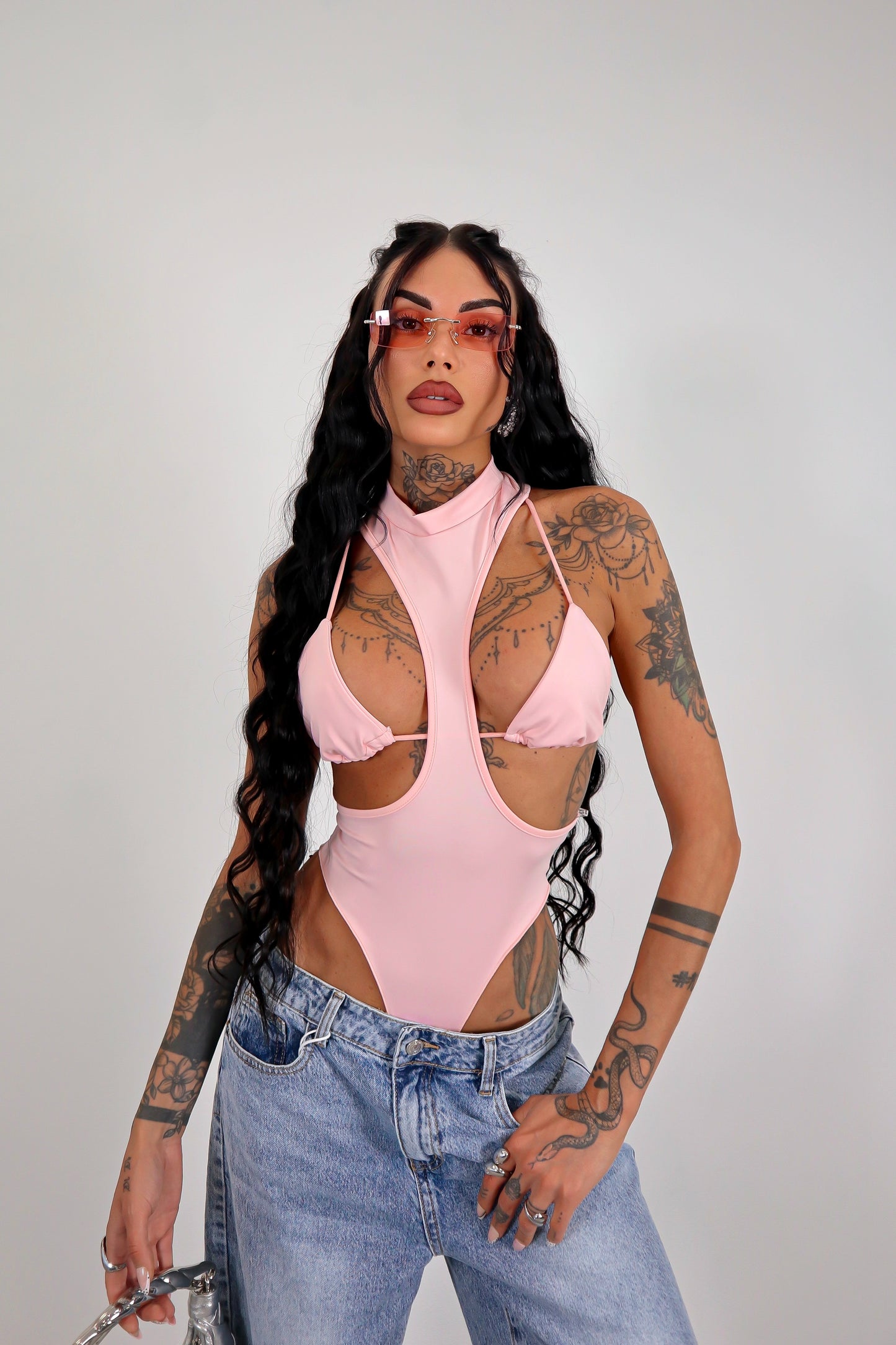 Body cut Triangle - Rosa