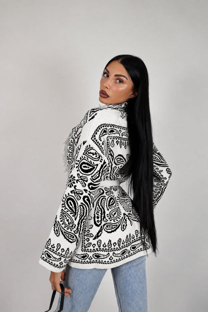 Cardigan Perù - Bianco