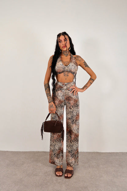 Completo Sahara - Animalier Marrone