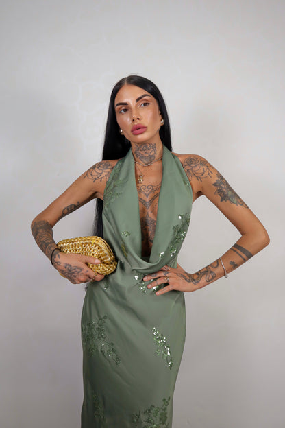 Abito Odette - Verde Militare